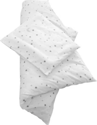 Roba Wiegenbettwäsche 2-tlg. Sternenzauber Grau, 80x80 Cm + 35x40 Cm 4 Roba Wiegenbettwäsche 2-tlg. Sternenzauber Grau, 80x80 Cm + 35x40 Cm – Bild 2