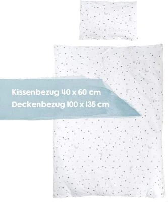 Roba Bettwäsche 2-teilig Sternenzauber Grau, 100x135 + 40x60 Cm 4 Roba Bettwäsche 2-teilig Sternenzauber Grau, 100x135 + 40x60 Cm – Bild 2
