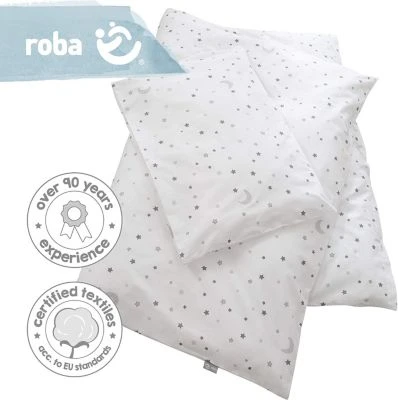 Roba Bettwäsche 2-teilig Sternenzauber Grau, 100x135 + 40x60 Cm 5 Roba Bettwäsche 2-teilig Sternenzauber Grau, 100x135 + 40x60 Cm – Bild 3