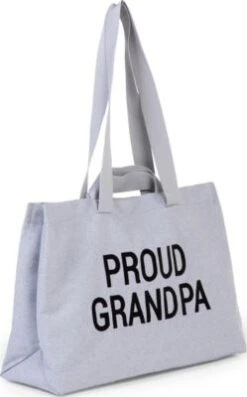 CHILDHOME Wickeltasche GROßVATERTASCHE Canvas Grau -Baby Lieferungen Geschäft 24625156 04