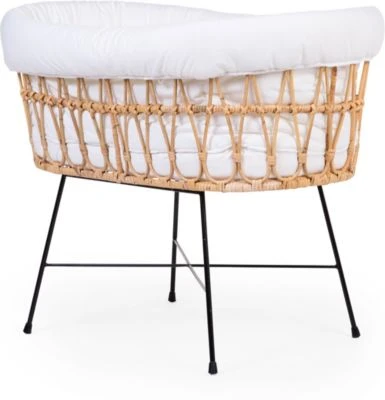 CHILDHOME Rattan Wiege, Inkl. 90 X 50 Cm Matratze 3 CHILDHOME Rattan Wiege, Inkl. 90 X 50 Cm Matratze