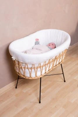 CHILDHOME Rattan Wiege, Inkl. 90 X 50 Cm Matratze 4 CHILDHOME Rattan Wiege, Inkl. 90 X 50 Cm Matratze – Bild 2