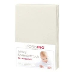 BORNINO Jersey-Spannbetttuch 60x120 Cm - 70x140 Cm