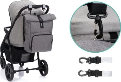 Fillikid Wickelrucksack Tokio Grau Melange 5 Fillikid Wickelrucksack Tokio Grau Melange – Bild 3