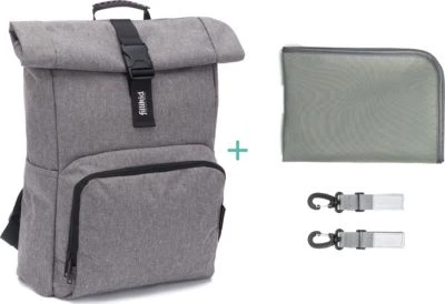 Fillikid Wickelrucksack Tokio Grau Melange 6 Fillikid Wickelrucksack Tokio Grau Melange – Bild 4