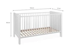 Finori Babybett "Lotti" 70x140 Cm Weiß 11 Finori Babybett "Lotti" 70x140 Cm Weiß -Baby Lieferungen Geschäft 25871940 04