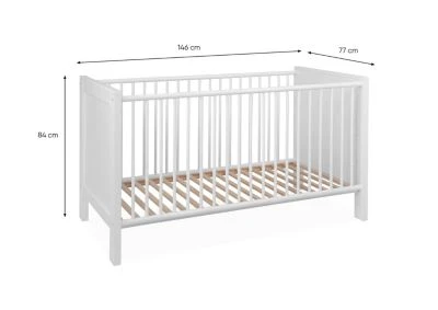 Finori Babybett "Lotti" 70x140 Cm Weiß 6 Finori Babybett "Lotti" 70x140 Cm Weiß – Bild 4