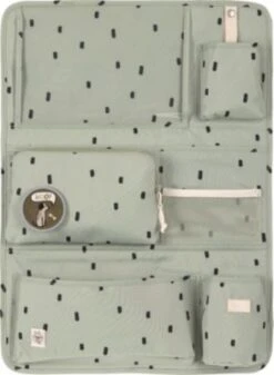 LÄSSIG Lässig Autorücksitz Organizer Car Wrap-to-Go Happy Prints Light Olive