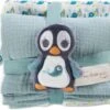 NICI Mulltuch 2er-Set 60x60 Cm Mit Greifling Pinguin Watschili (48048) 1 NICI Mulltuch 2er-Set 60x60 Cm Mit Greifling Pinguin Watschili (48048) -Baby Lieferungen Geschäft 26039651 01