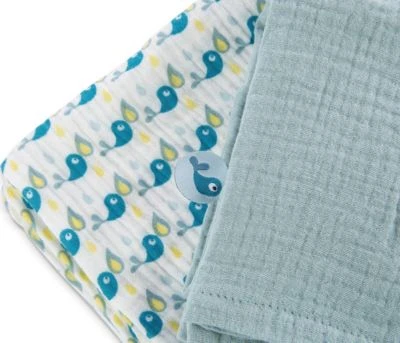 NICI Mulltuch 2er-Set 60x60 Cm Mit Greifling Pinguin Watschili (48048) 5 NICI Mulltuch 2er-Set 60x60 Cm Mit Greifling Pinguin Watschili (48048) – Bild 3