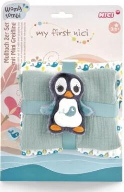 NICI Mulltuch 2er-Set 60x60 Cm Mit Greifling Pinguin Watschili (48048) 13 NICI Mulltuch 2er-Set 60x60 Cm Mit Greifling Pinguin Watschili (48048) -Baby Lieferungen Geschäft 26039651 06
