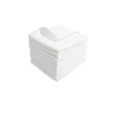 Dubistda Mullwindeln, 10 Stück, Weiss Mulltücher, Spucktücher 80x80cm