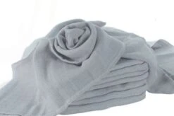 Dubistda Mullwindeln, 10 Stück, Grau Mulltücher, Spucktücher 70x80cm