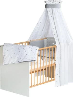 Schardt Komplettbett Classic Gold, Sternchen Grau, 60 X 120 Cm 4 Schardt Komplettbett Classic Gold, Sternchen Grau, 60 X 120 Cm – Bild 2