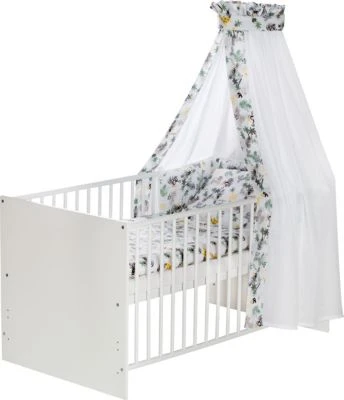 Schardt Komplettbett Classic Jungle, Weiß, 70 X 140 Cm 3 Schardt Komplettbett Classic Jungle, Weiß, 70 X 140 Cm