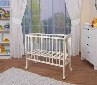 Waldin Baby Beistellbett Mit Matratze, Buche Massiv, Verstellbar Onesize 6 Waldin Baby Beistellbett Mit Matratze, Buche Massiv, Verstellbar Onesize – Bild 4