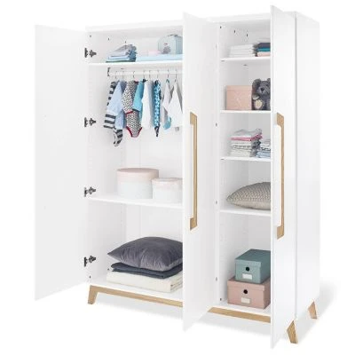 LOMADO® Babyzimmer Kombination RIJEKA-134 In Weiß Edelmatt 6 LOMADO® Babyzimmer Kombination RIJEKA-134 In Weiß Edelmatt – Bild 4