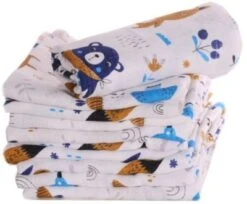 La Bortini Stoffwindeln 10er Pack Mullwindeln Babytücher Spucktücher Stilltücher Für Kinder