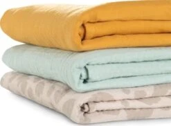 Hauck Mulltücher 3-tlg. Cuddle N Clean, Honey/mint/leo Natural -Baby Lieferungen Geschäft 27013635 03