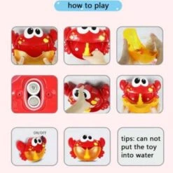 Vicabo Krabbe Seifenblasenmaschine Badespielzeug Mit Musik Badespielzeug Für Kinder -Baby Lieferungen Geschäft 27200637 06