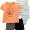 Carter's™ Carter`s Baby Set T-Shirt + Shorts + Body Für Jungen