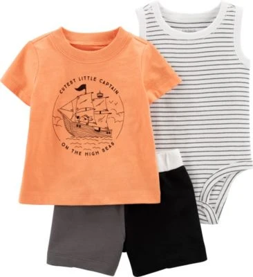 Carter's™ Carter`s Baby Set T-Shirt + Shorts + Body Für Jungen 3 Carter's™ Carter`s Baby Set T-Shirt + Shorts + Body Für Jungen