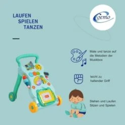 Coemo Spiel- Und Lauflernwagen Nancy Interaktives Spielbrett Motorikspielzeug -Baby Lieferungen Geschäft 27531495 03