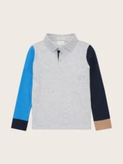 TOM TAILOR Poloshirts Langarm Poloshirt Mit Colour Blocking Poloshirts -Baby Lieferungen Geschäft 27553416 04