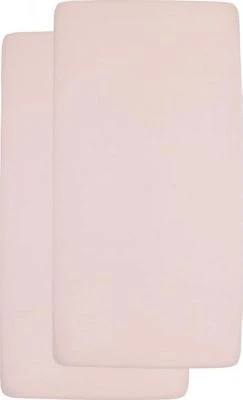 Meyco Jersey Spannbettlaken 2-Pack 70x140/150 Soft Pink