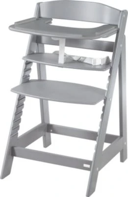 Roba Treppenhochstuhl 'Sit Up Flex', Mitwachsend Vom Babyhochstuhl Bis Zum Jugendstuhl, Holz Taupe 4 Roba Treppenhochstuhl 'Sit Up Flex', Mitwachsend Vom Babyhochstuhl Bis Zum Jugendstuhl, Holz Taupe – Bild 2