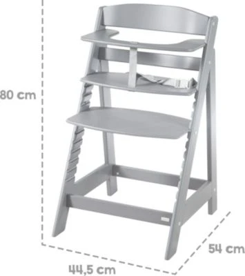 Roba Treppenhochstuhl 'Sit Up Flex', Mitwachsend Vom Babyhochstuhl Bis Zum Jugendstuhl, Holz Taupe 8 Roba Treppenhochstuhl 'Sit Up Flex', Mitwachsend Vom Babyhochstuhl Bis Zum Jugendstuhl, Holz Taupe – Bild 6