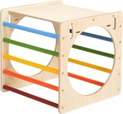 KateHaa Kletterwürfel Mit Kletterwand Aus Holz - Regenbogen -Baby Lieferungen Geschäft 29353922 03