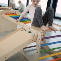 KateHaa Kletterwürfel Mit Kletterwand Aus Holz - Regenbogen -Baby Lieferungen Geschäft 29353922 05