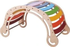 KateHaa Toys KateHaa XXL Waldorf Wippe Mit Kletterwand - Regenbogen -Baby Lieferungen Geschäft 29353928 03