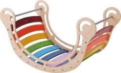 KateHaa Toys KateHaa XXL Waldorf Wippe Mit Kletterwand - Regenbogen -Baby Lieferungen Geschäft 29353928 04