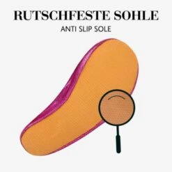 Siegertreppchen Turnschläppchen Glitzer Pink (Größe 24 – 40) | Gymnastikschuhe Für Mädchen & Jungen | Ballettschuhe Atmungsaktiv & Rutschfest -Baby Lieferungen Geschäft 29356095 04