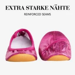 Siegertreppchen Turnschläppchen Glitzer Pink (Größe 24 – 40) | Gymnastikschuhe Für Mädchen & Jungen | Ballettschuhe Atmungsaktiv & Rutschfest -Baby Lieferungen Geschäft 29356095 05