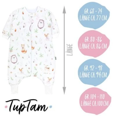 TupTam Winterschlafsack Mit Armen Beinen Und Füßen Für Kinder 4 TupTam Winterschlafsack Mit Armen Beinen Und Füßen Für Kinder – Bild 2