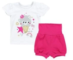 TupTam Baby Mädchen Sommer Bekleidung T-Shirt Shorts Set Für Mädchen