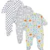 TupTam Baby Jungen Schlafstrampler Mit Fuß 3er Pack Für Jungen -Baby Lieferungen Geschäft 29417405 01