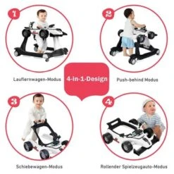 COSTWAY® Lauflernwagen 4 In 1 Mit Musikbox & Licht -Baby Lieferungen Geschäft 29547804 04