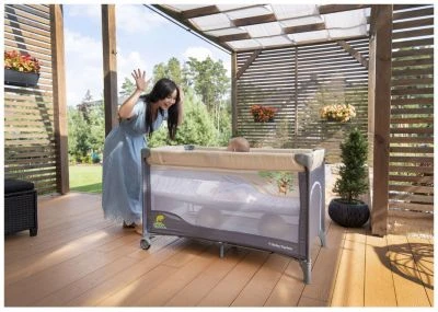 Moby System 2-in-1 Reisebett Huxley, Faltbares Kinderbett Für Unterwegs 4 Moby System 2-in-1 Reisebett Huxley, Faltbares Kinderbett Für Unterwegs – Bild 2