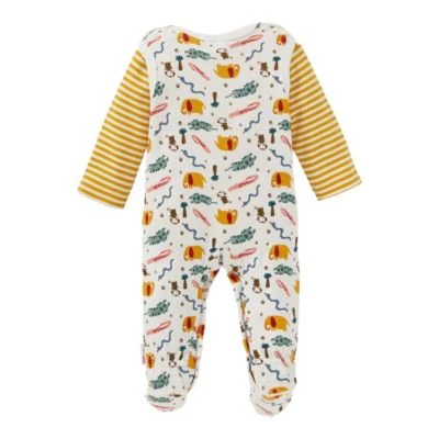 BORNINO Strampler-Set Ringel Zoo 4 BORNINO Strampler-Set Ringel Zoo – Bild 2