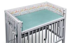 Tissi ® Nestchen Mint WONDERFUL WORLD Für Beistellbett Sophie 90x40 Cm