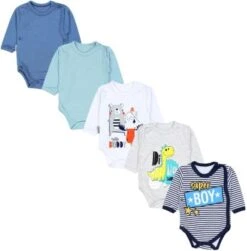TupTam Baby Langarm Wickelbody Im 5er Set Für Kinder