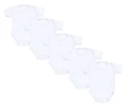 TupTam Unisex Baby Kurzarm Wickelbody 5er Pack Für Kinder