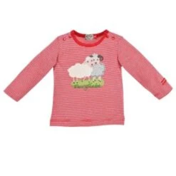 BONDI Kids T-Shirt Langarm Geringelt 'Schäfchen' Für Kinder