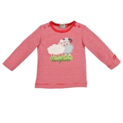 BONDI Kids T-Shirt Langarm Geringelt 'Schäfchen' Für Kinder 3 BONDI Kids T-Shirt Langarm Geringelt 'Schäfchen' Für Kinder