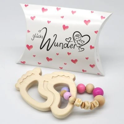 GlücksWunder Greifling Aus Ahorn Holz Handgemacht Ein Liebevolles Geschenk Zur Geburt, Taufe, Babygeschenk Personalisiert Mit Name 4 GlücksWunder Greifling Aus Ahorn Holz Handgemacht Ein Liebevolles Geschenk Zur Geburt, Taufe, Babygeschenk Personalisiert Mit Name – Bild 2