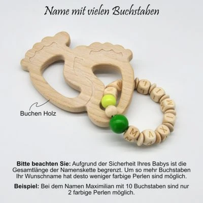 GlücksWunder Greifling Aus Ahorn Holz Handgemacht Ein Liebevolles Geschenk Zur Geburt, Taufe, Babygeschenk Personalisiert Mit Name 7 GlücksWunder Greifling Aus Ahorn Holz Handgemacht Ein Liebevolles Geschenk Zur Geburt, Taufe, Babygeschenk Personalisiert Mit Name – Bild 5